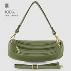 Italian Genuine Calf Leather Shoulder Bag 222024