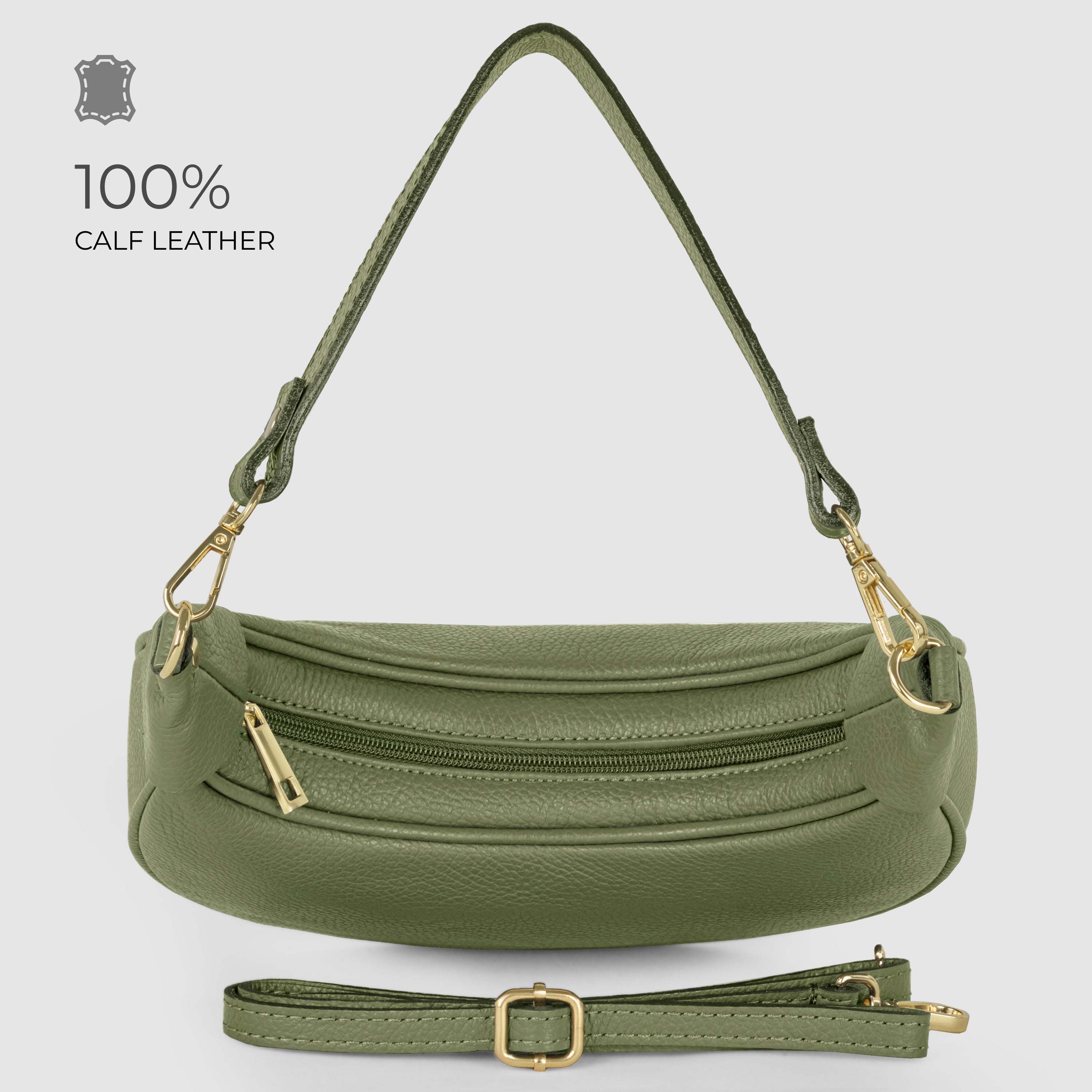 Calf Leather Shoulder Bag