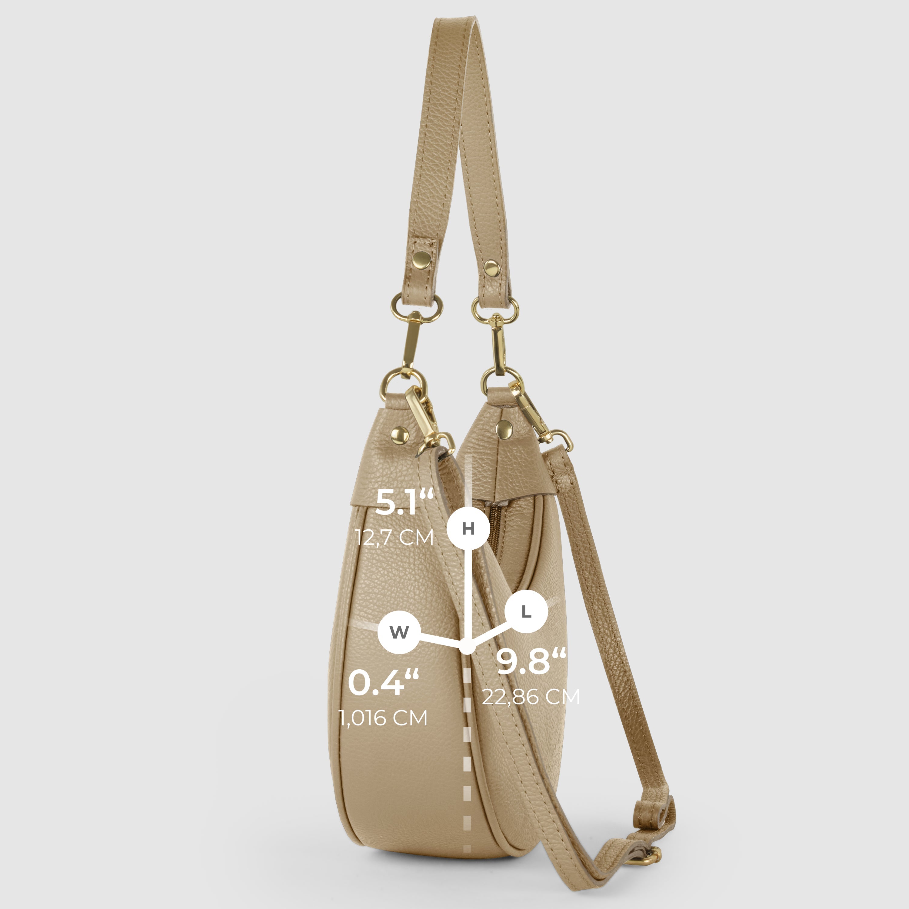 Calf Leather Shoulder Bag