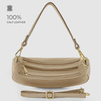Italian Genuine Calf Leather Shoulder Bag 222024