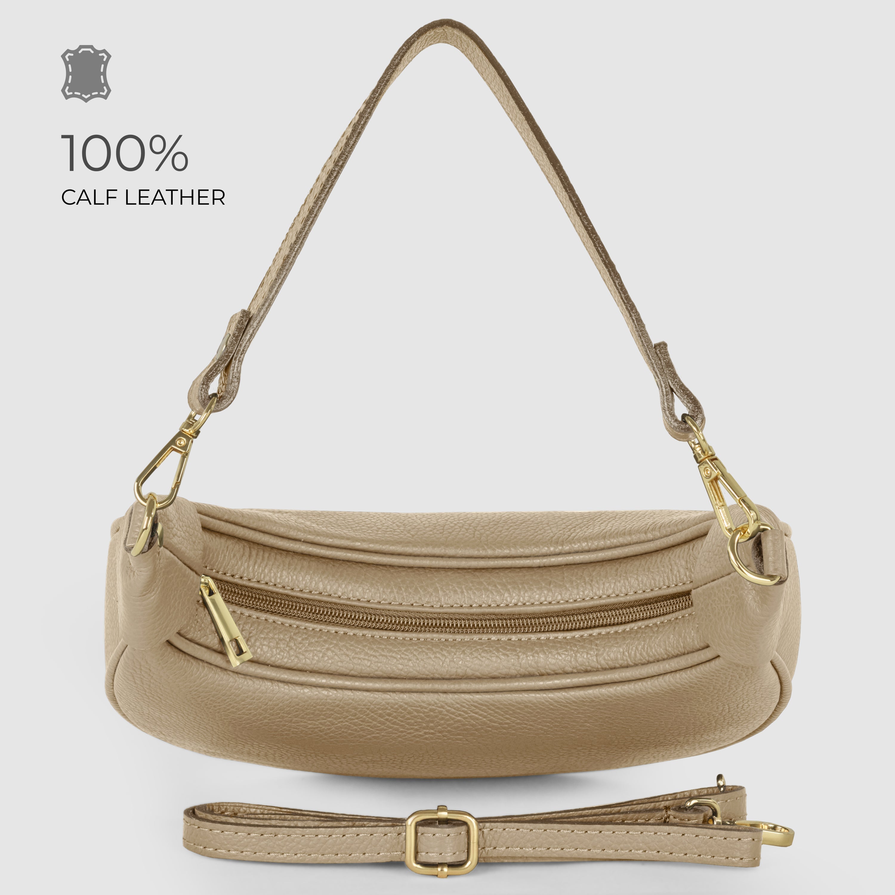 Calf Leather Shoulder Bag