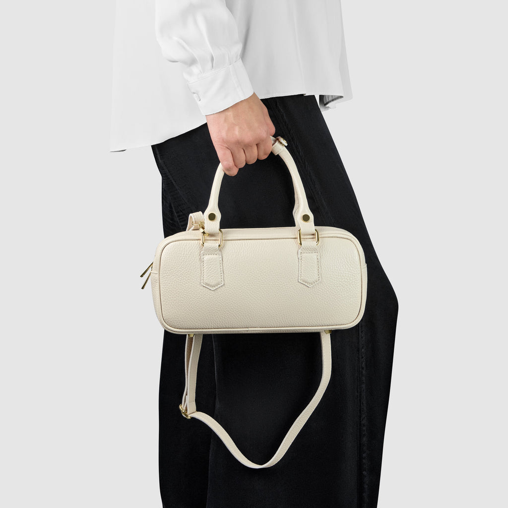 Italian Genuine Calf Leather Top-Handle Bag