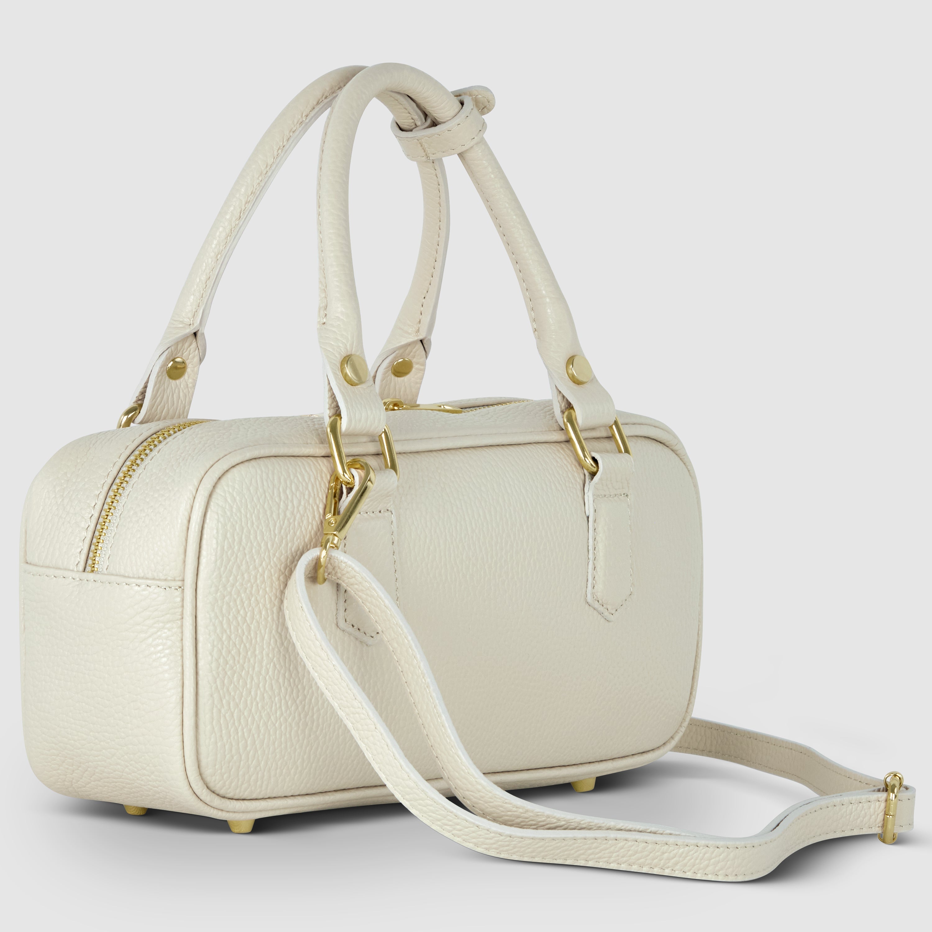 Italian Genuine Calf Leather Top-Handle Bag