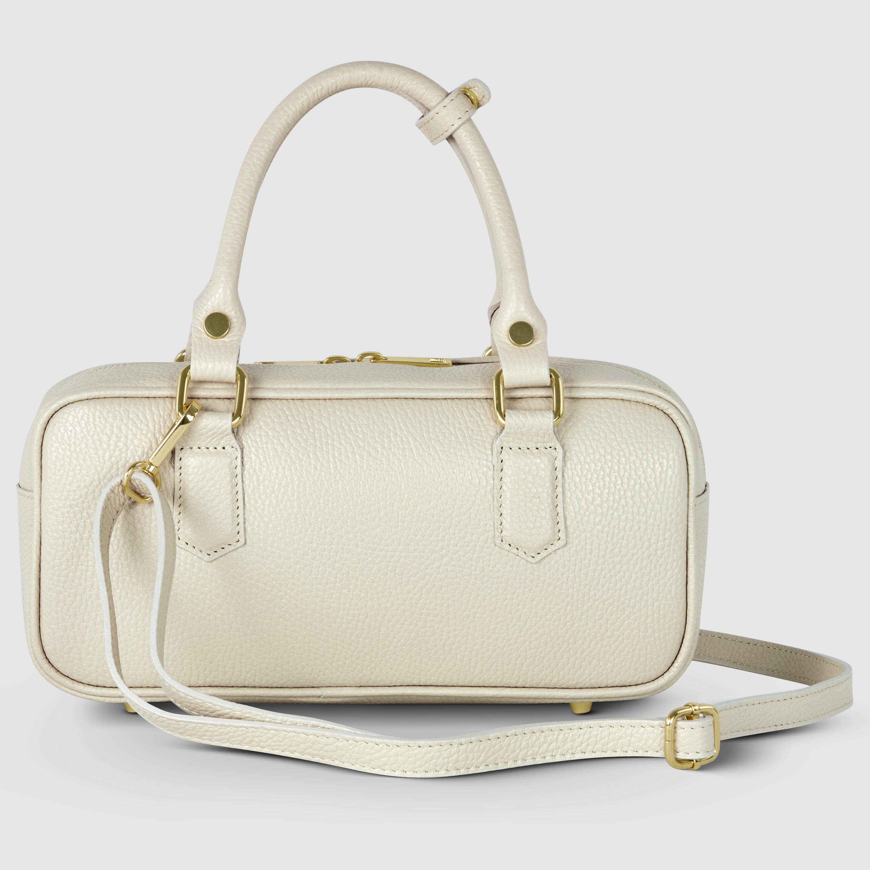 Italian Genuine Calf Leather Top-Handle Bag