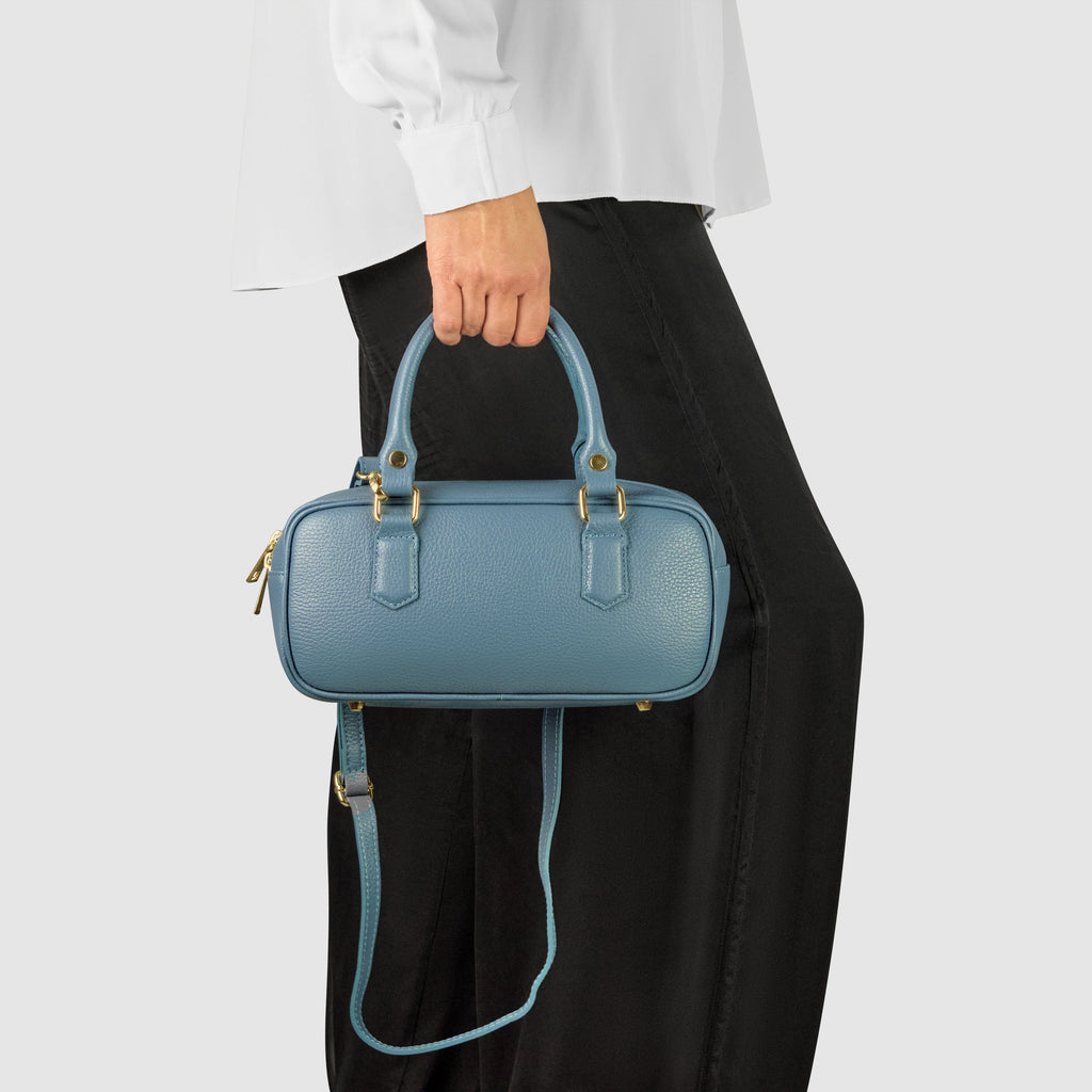 Italian Genuine Calf Leather Top-Handle Bag