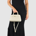 Italian Genuine Calf Leather Top-Handle Bag