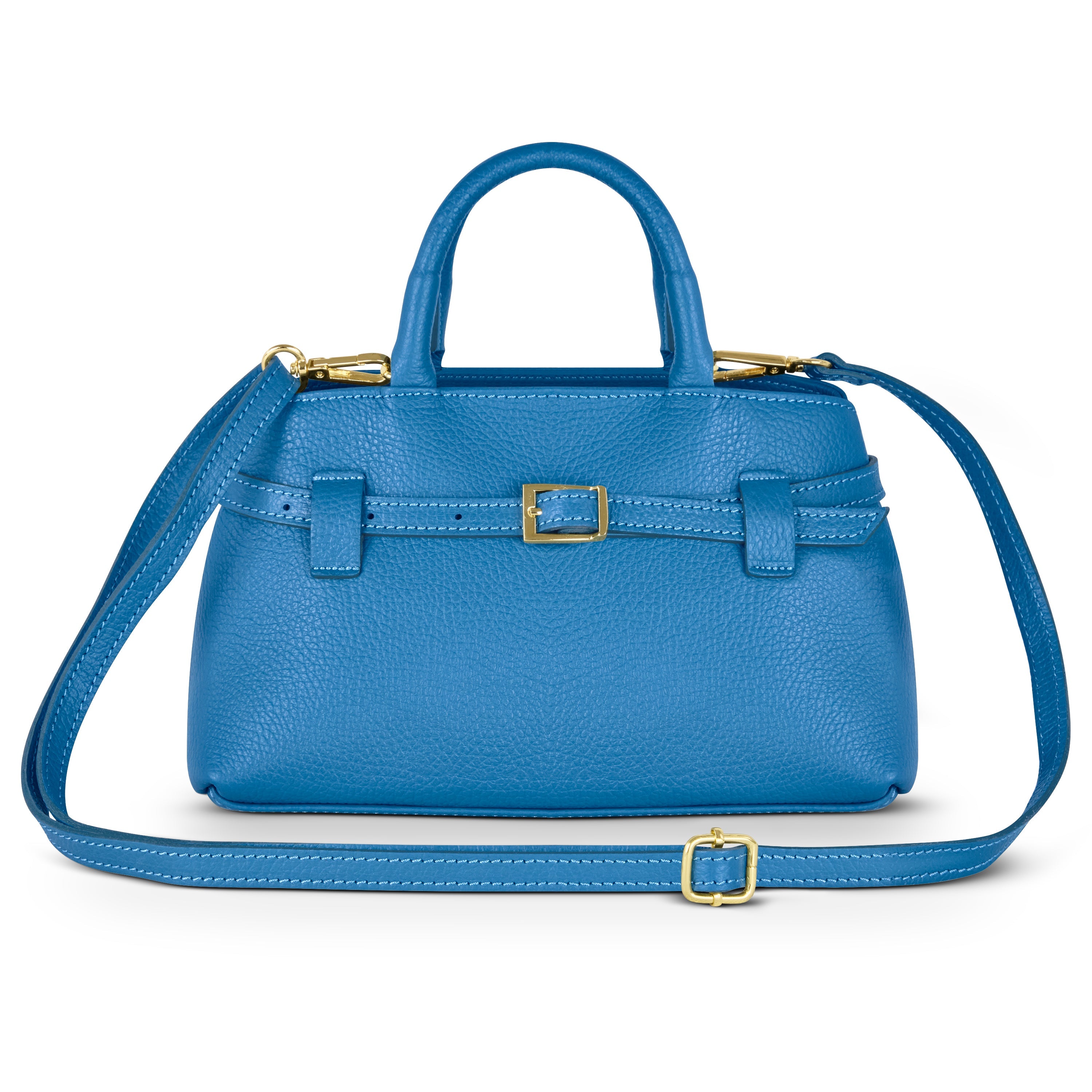 Italian Genuine Calf Leather Top-Handle Bag