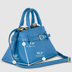 Italian Genuine Calf Leather Top-Handle Bag