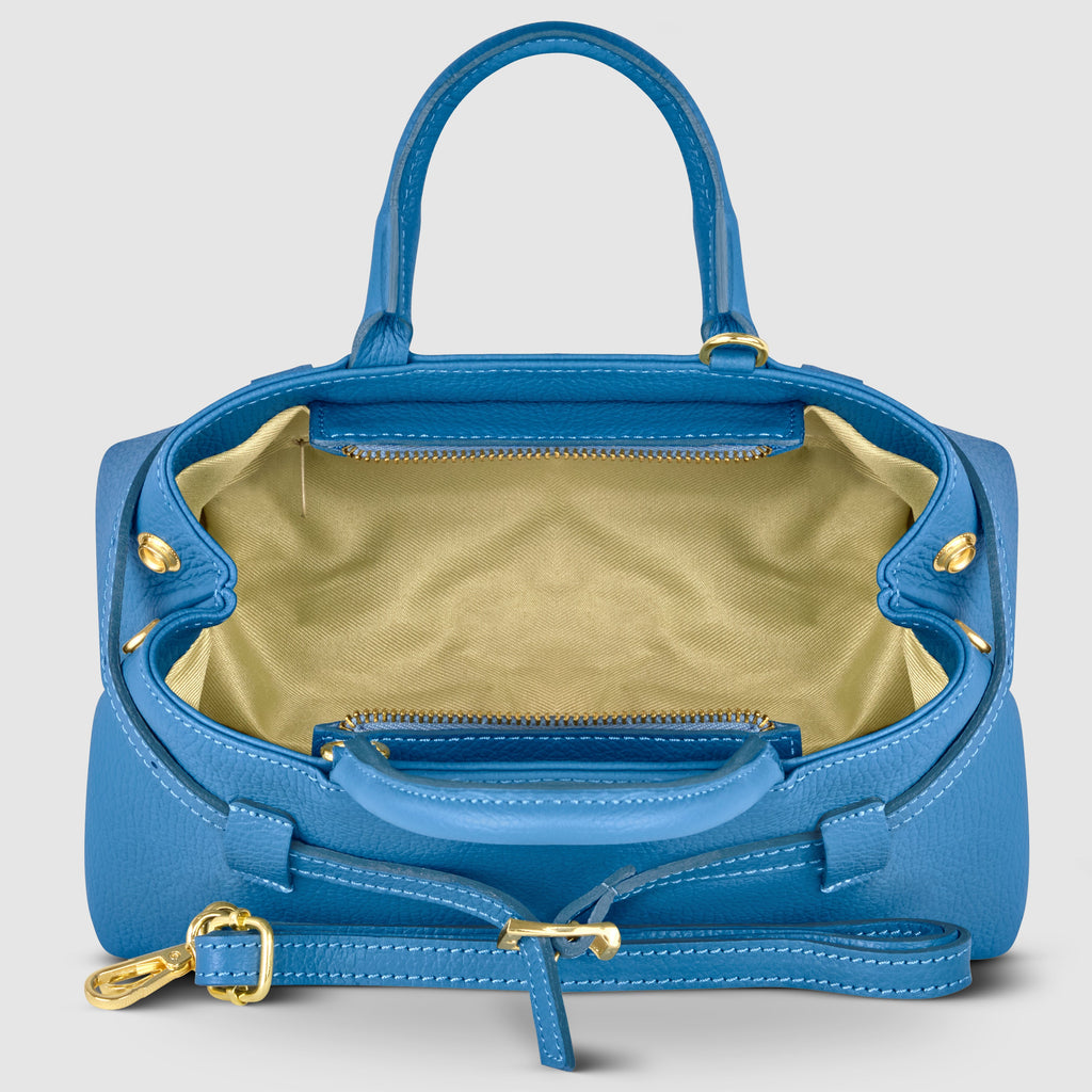 Italian Genuine Calf Leather Top-Handle Bag
