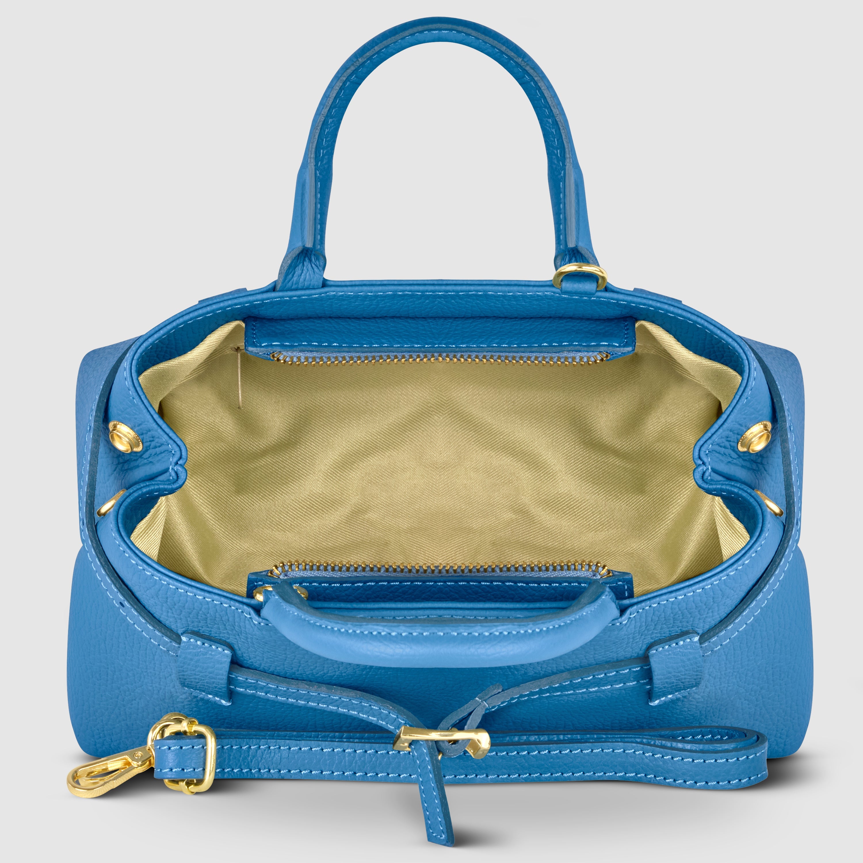 Italian Genuine Calf Leather Top-Handle Bag