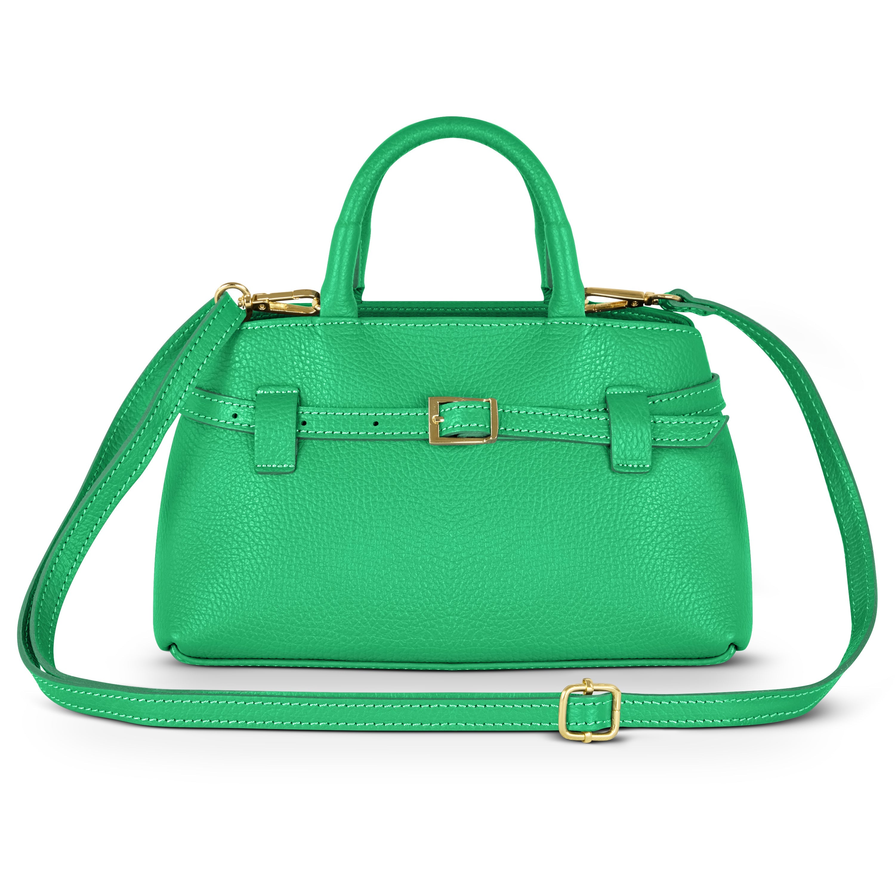 Italian Genuine Calf Leather Top-Handle Bag