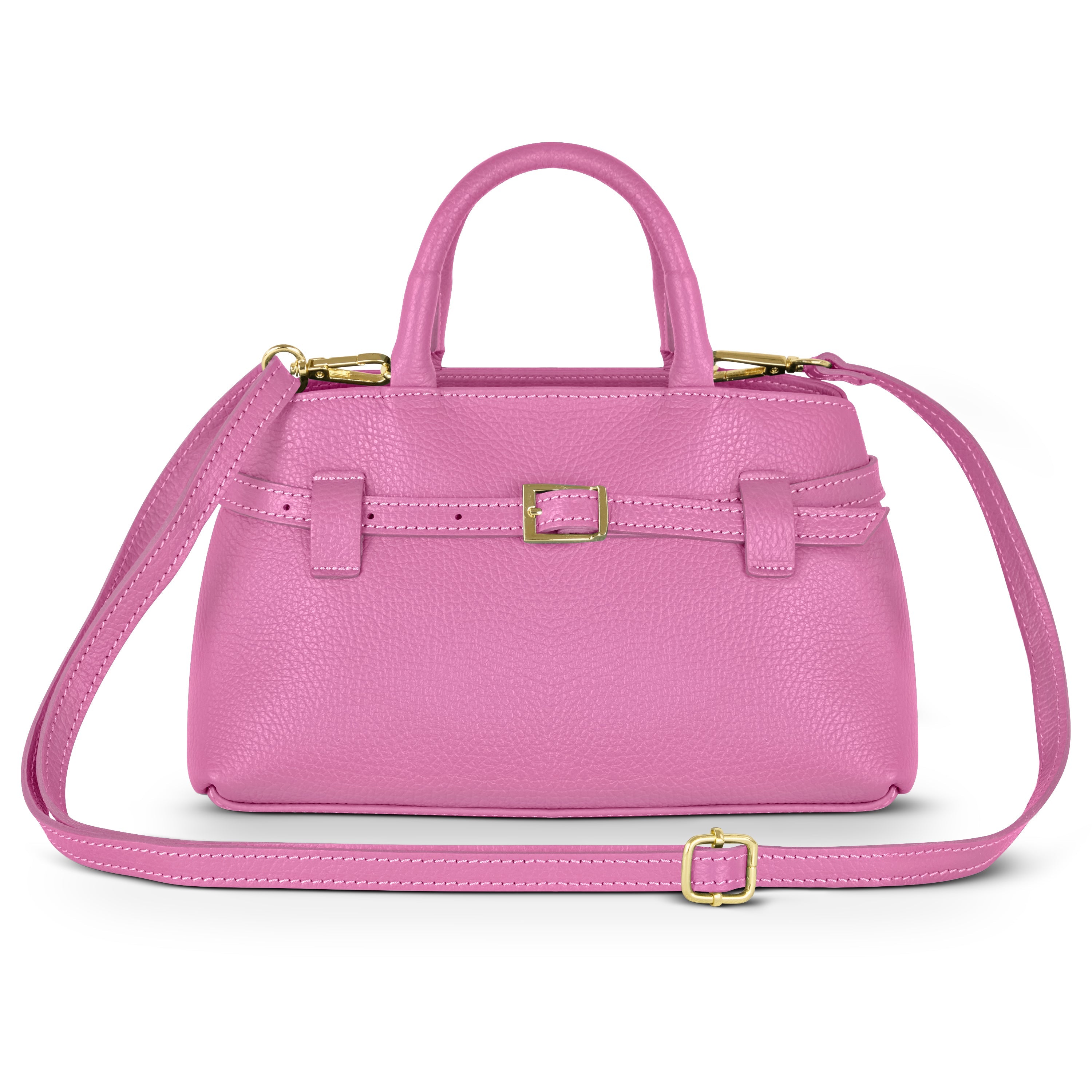 Italian Genuine Calf Leather Top-Handle Bag