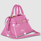 Italian Genuine Calf Leather Top-Handle Bag