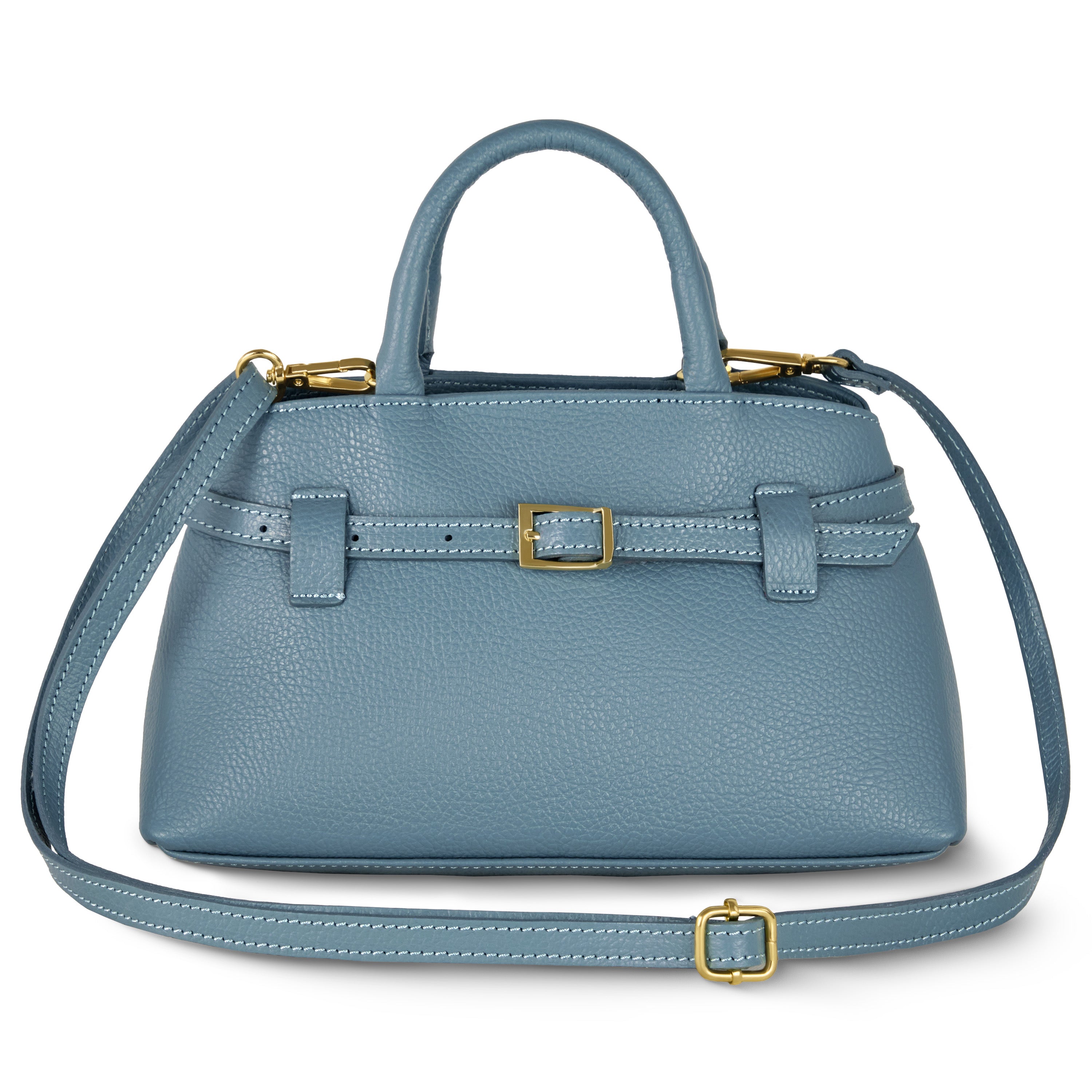 Italian Genuine Calf Leather Top-Handle Bag