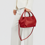 Italian Genuine Calf Leather Top-Handle Bag