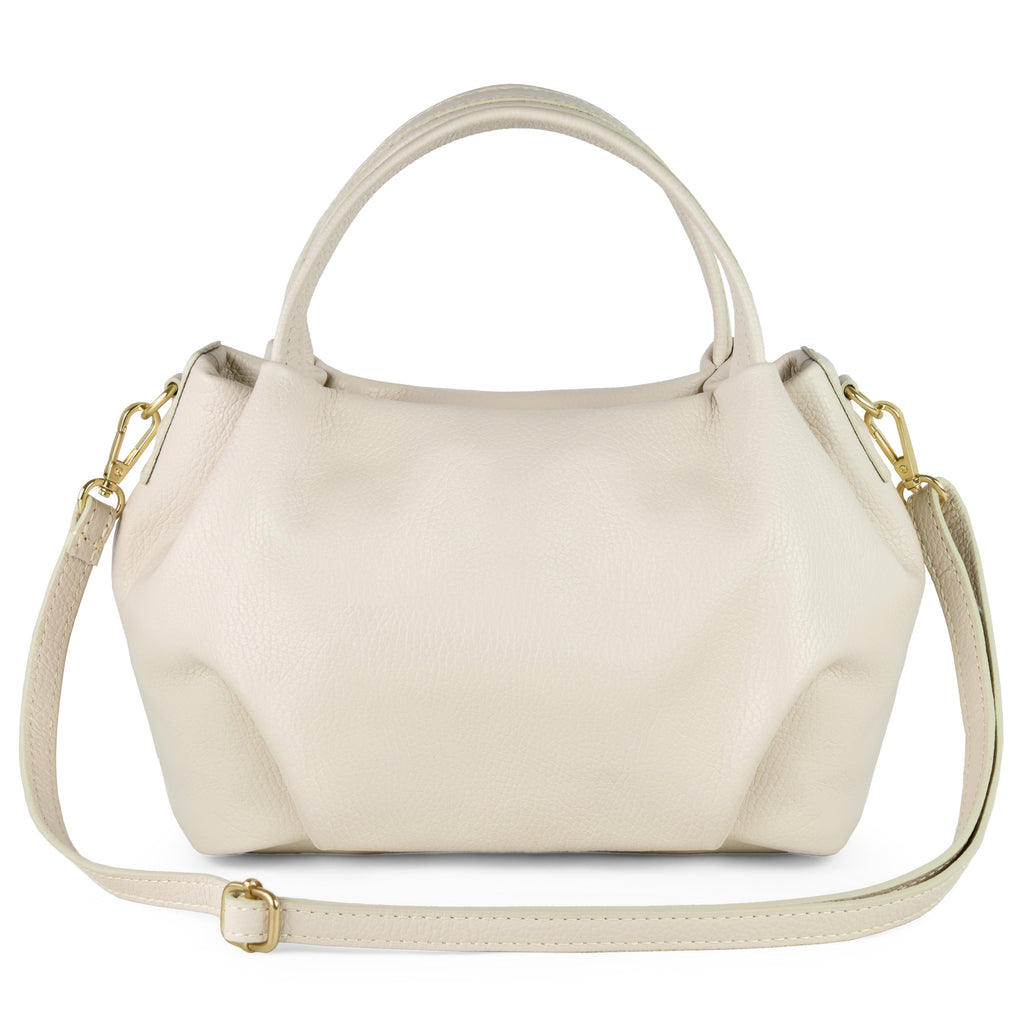 Italian Genuine Calf Leather Top-Handle Bag