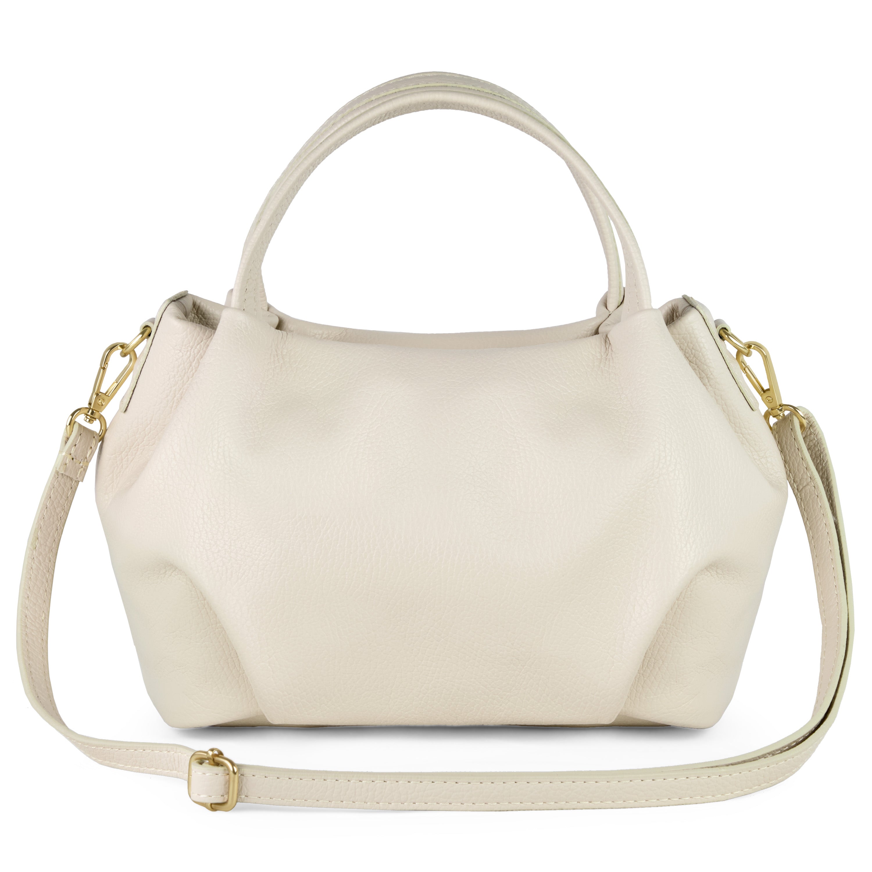 Italian Genuine Calf Leather Top-Handle Bag