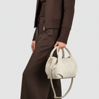 Italian Genuine Calf Leather Top-Handle Bag
