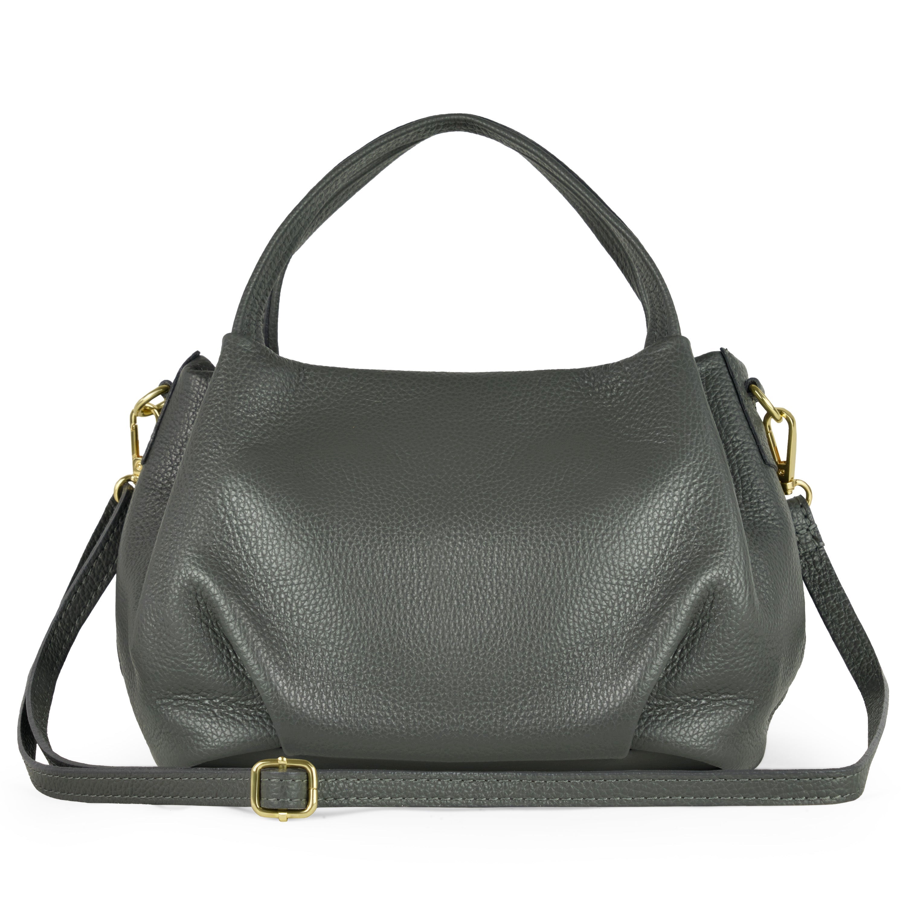 Italian Genuine Calf Leather Top-Handle Bag