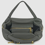 Italian Genuine Calf Leather Top-Handle Bag