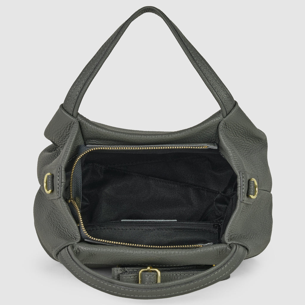 Italian Genuine Calf Leather Top-Handle Bag