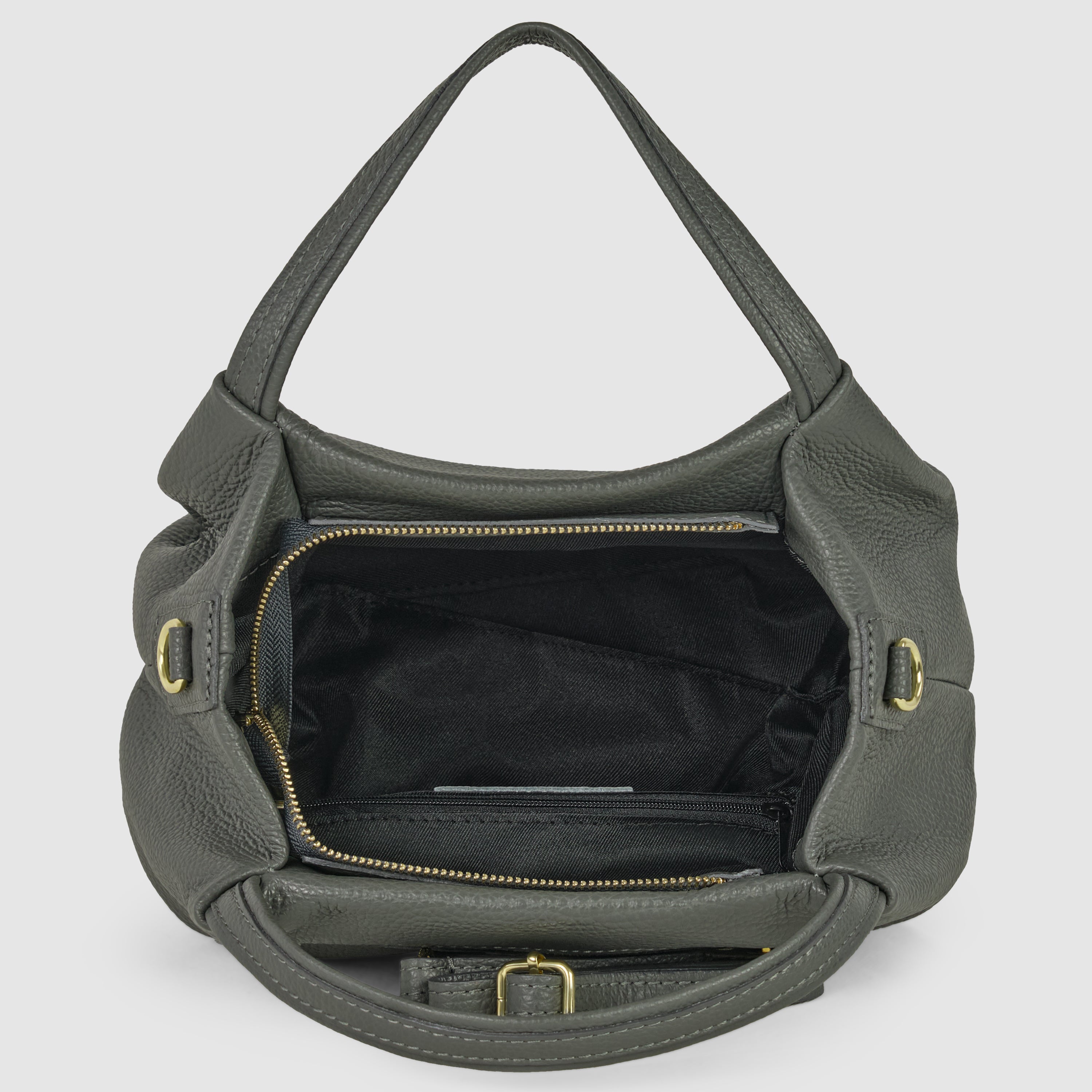 Italian Genuine Calf Leather Top-Handle Bag
