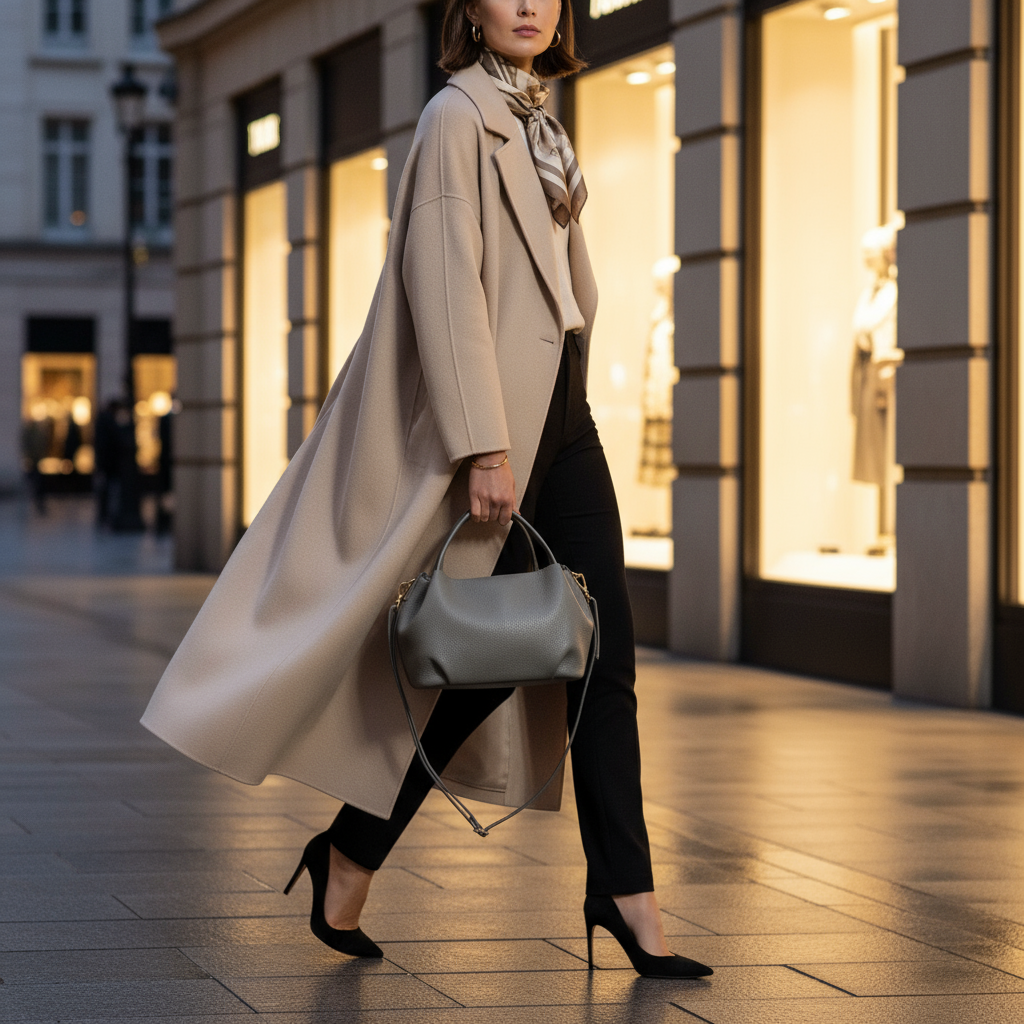 Italian Genuine Calf Leather Top-Handle Bag