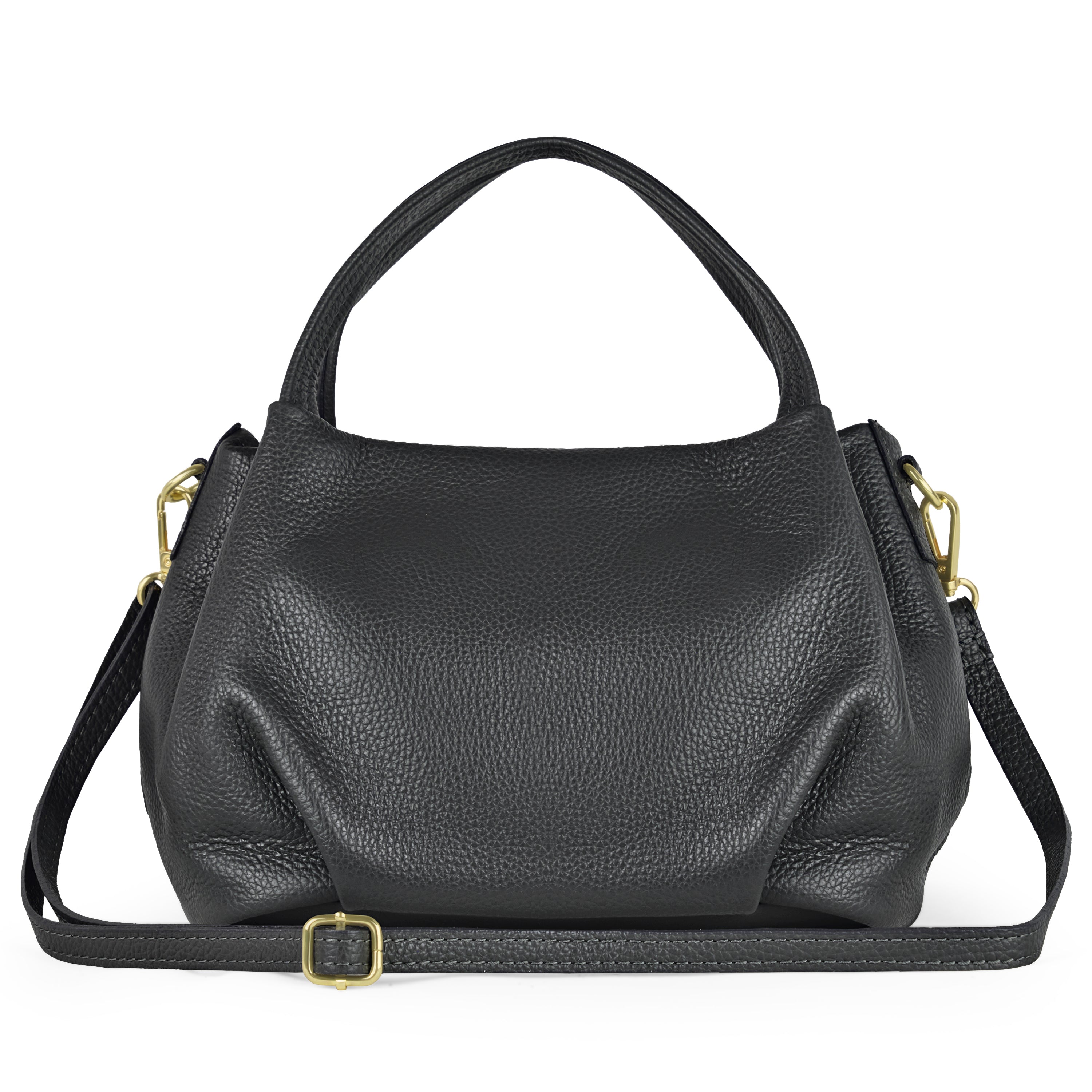 Italian Genuine Calf Leather Top-Handle Bag