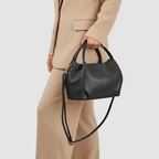 Italian Genuine Calf Leather Top-Handle Bag