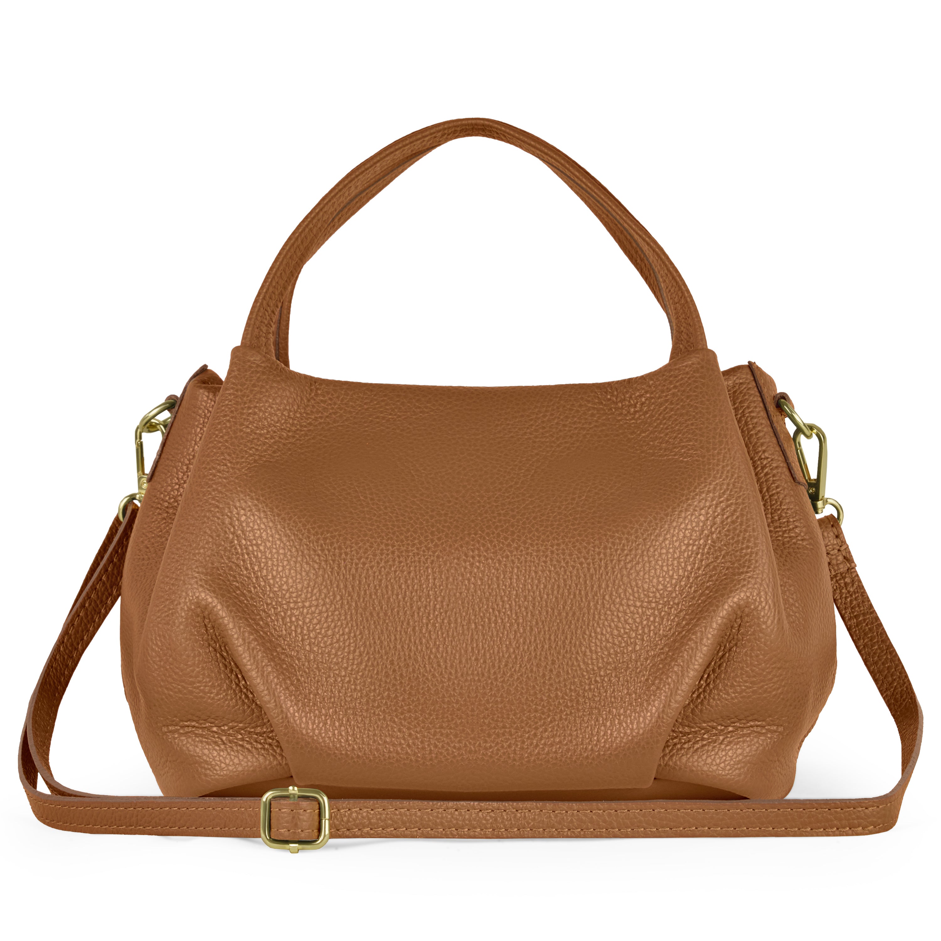 Italian Genuine Calf Leather Top-Handle Bag