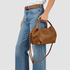 Italian Genuine Calf Leather Top-Handle Bag