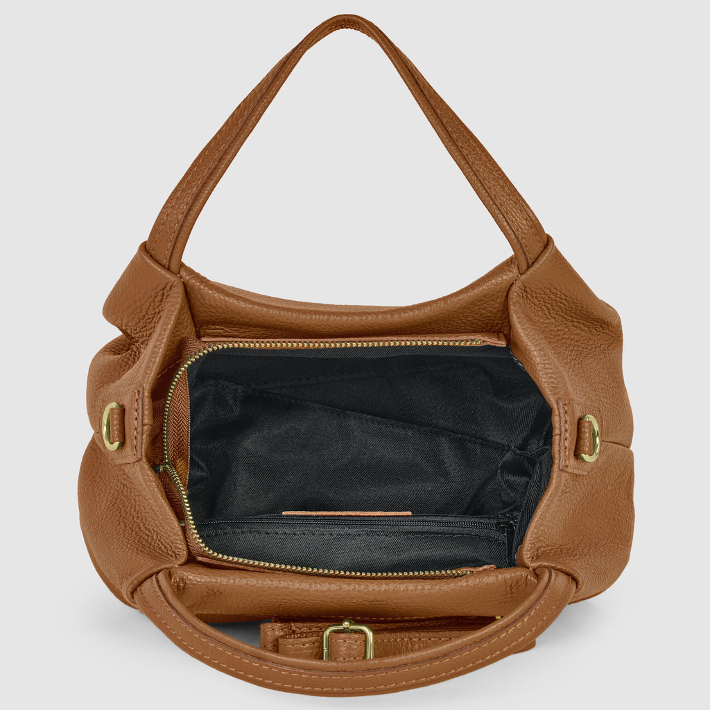 Italian Genuine Calf Leather Top-Handle Bag