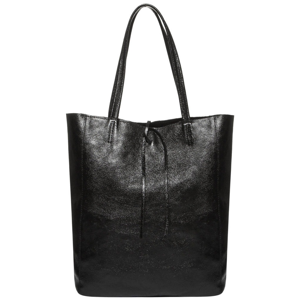 Italian Genuine Metallic Suede Tote Bag 201718