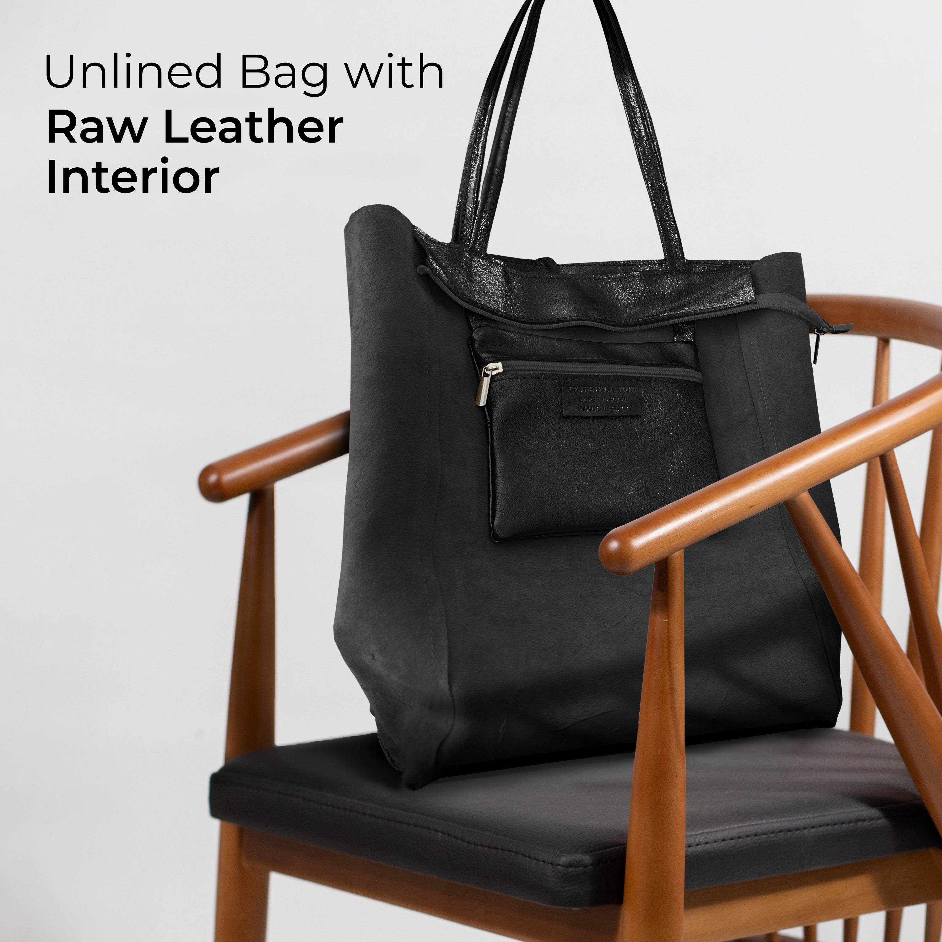 Italian Genuine Metallic Suede Tote Bag 201718
