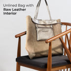 Italian Genuine Metallic Suede Tote Bag 201718