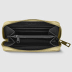 Weave Metallic Suede Leather Wallet