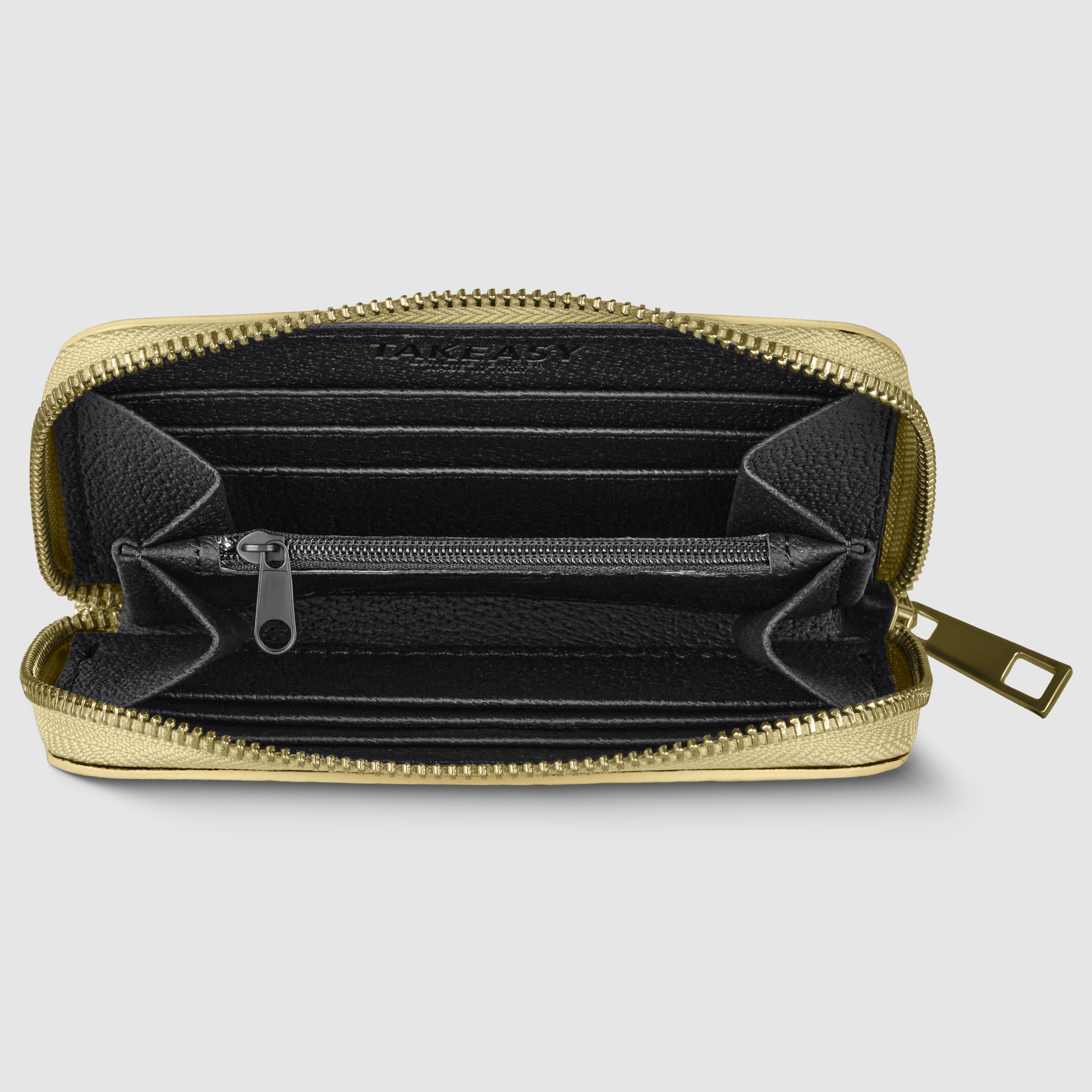 Weave Metallic Suede Leather Wallet