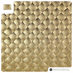 Weave Metallic Suede Leather Wallet