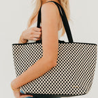 Woven Tiffany Organizer Tote Bag