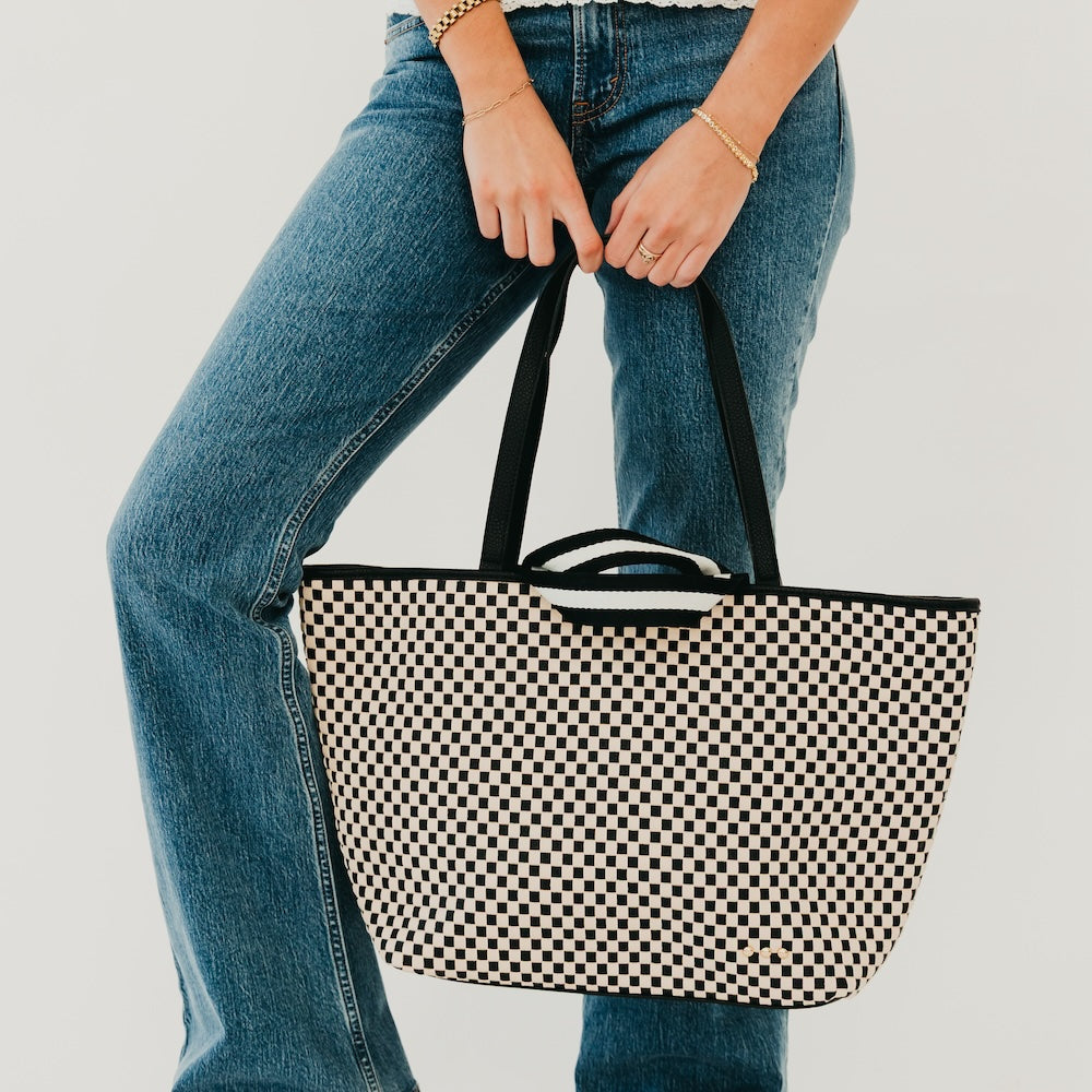 Woven Tiffany Organizer Tote Bag