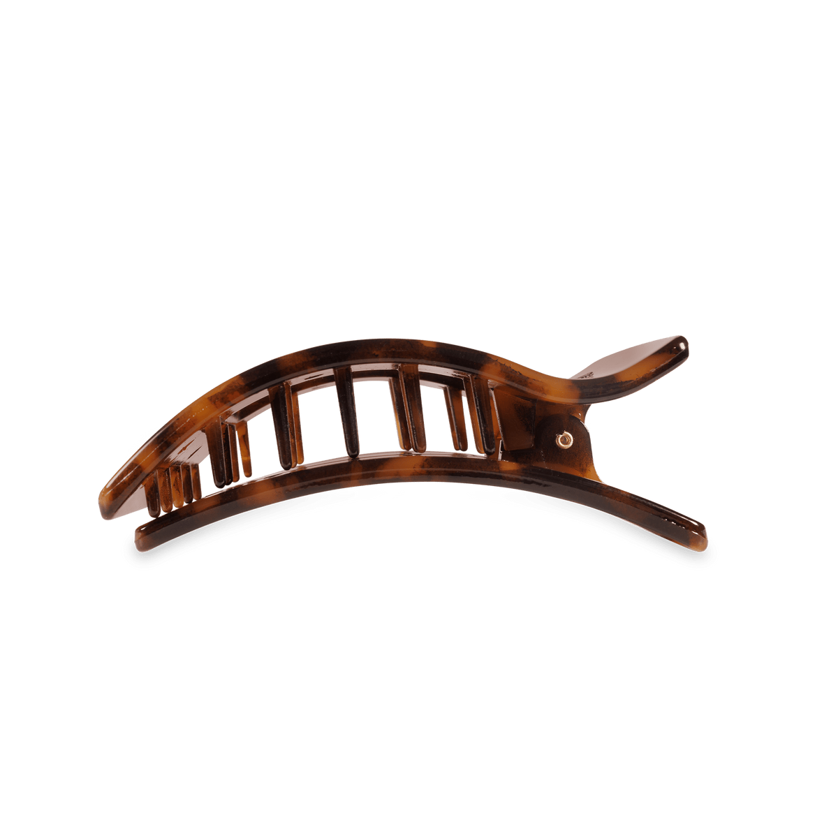 Tortoise Medium Flat Rectangle Hair Clip