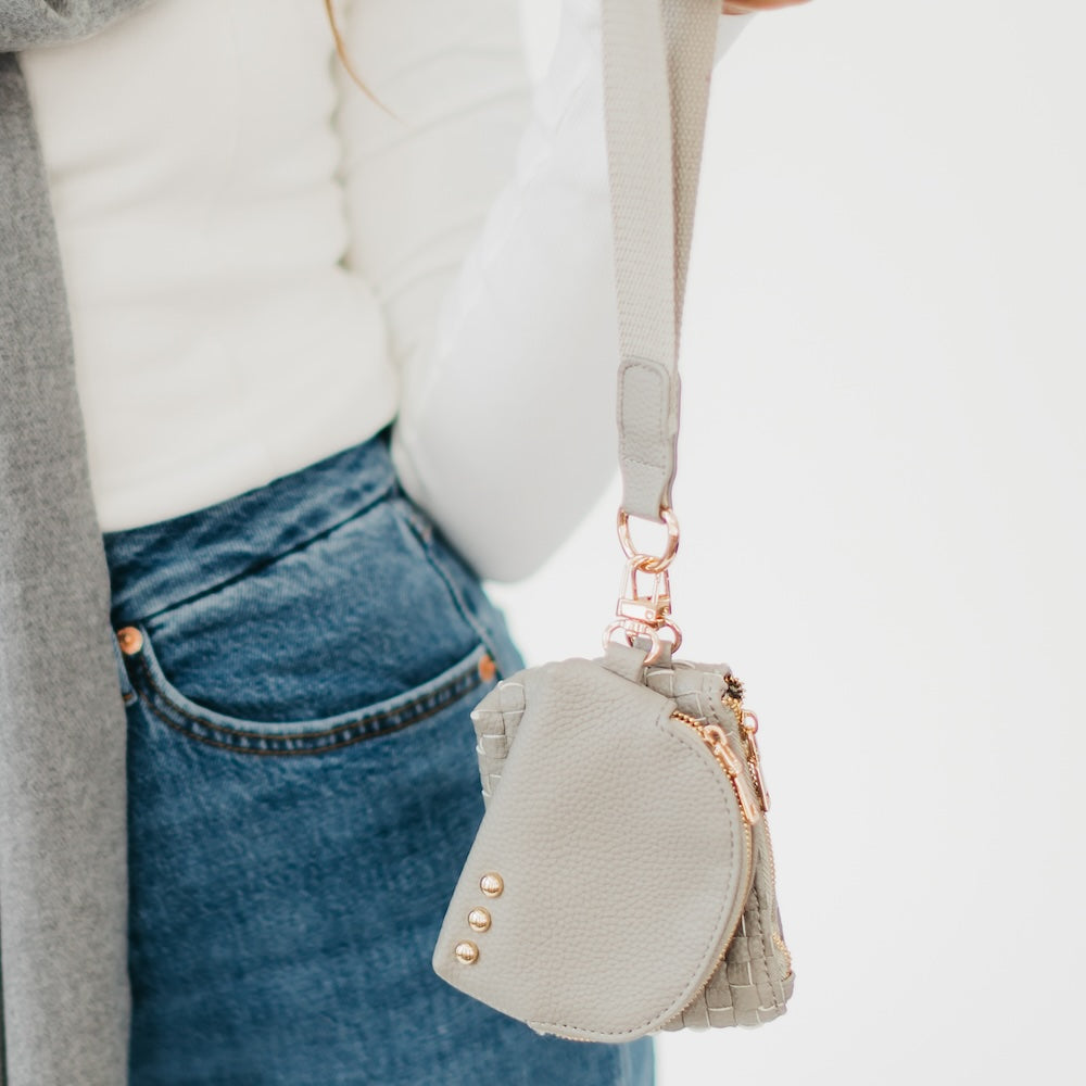 Wonderlust Woven Dual Pouch Wristlet - NEW COLOR!