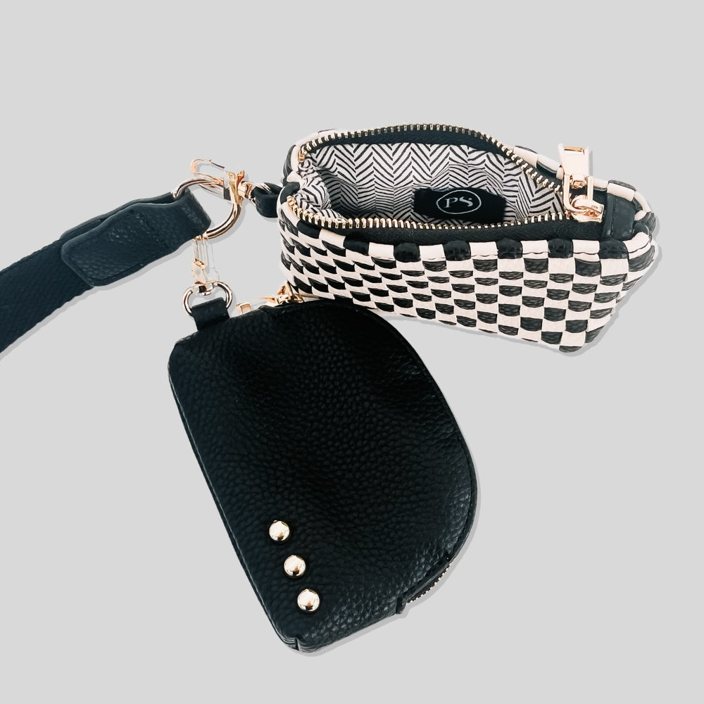 Wonderlust Woven Dual Pouch Wristlet - NEW COLOR!