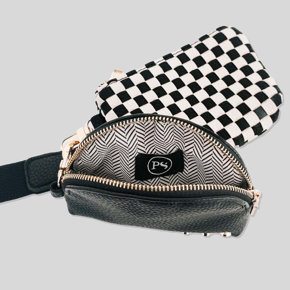 Wonderlust Woven Dual Pouch Wristlet - NEW COLOR!