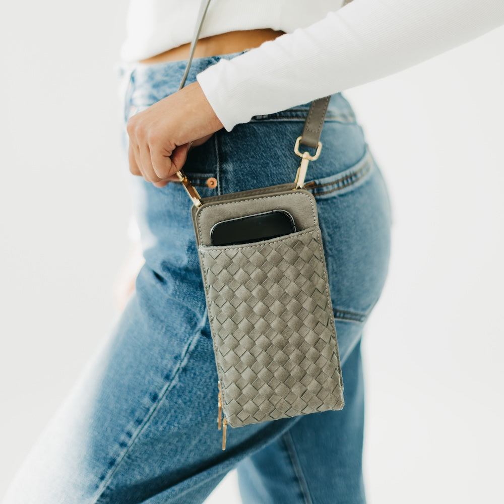Woven Double Duty Phone Bag